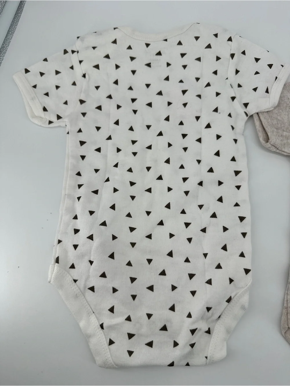 Rene Rofe Baby 6-9 Months Bodysuits Cotton Short Sleeve Underclothes Set 4 Lot